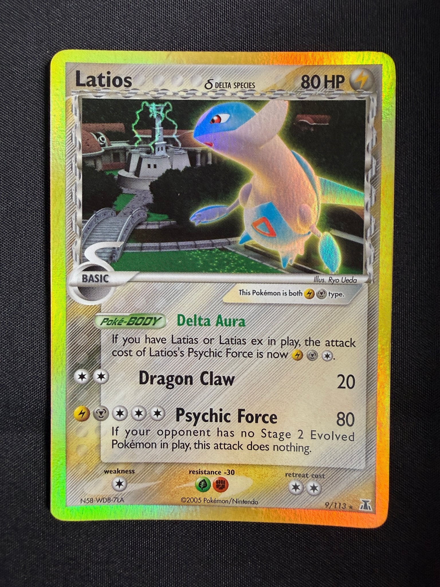 2005 Latios EX Delta Species Reverse Holo 9/113 front