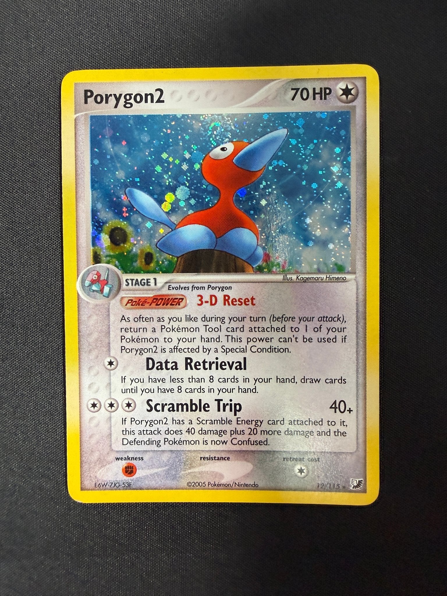 2005 Porygon2 EX Unseen Forces Holo 12/115 front