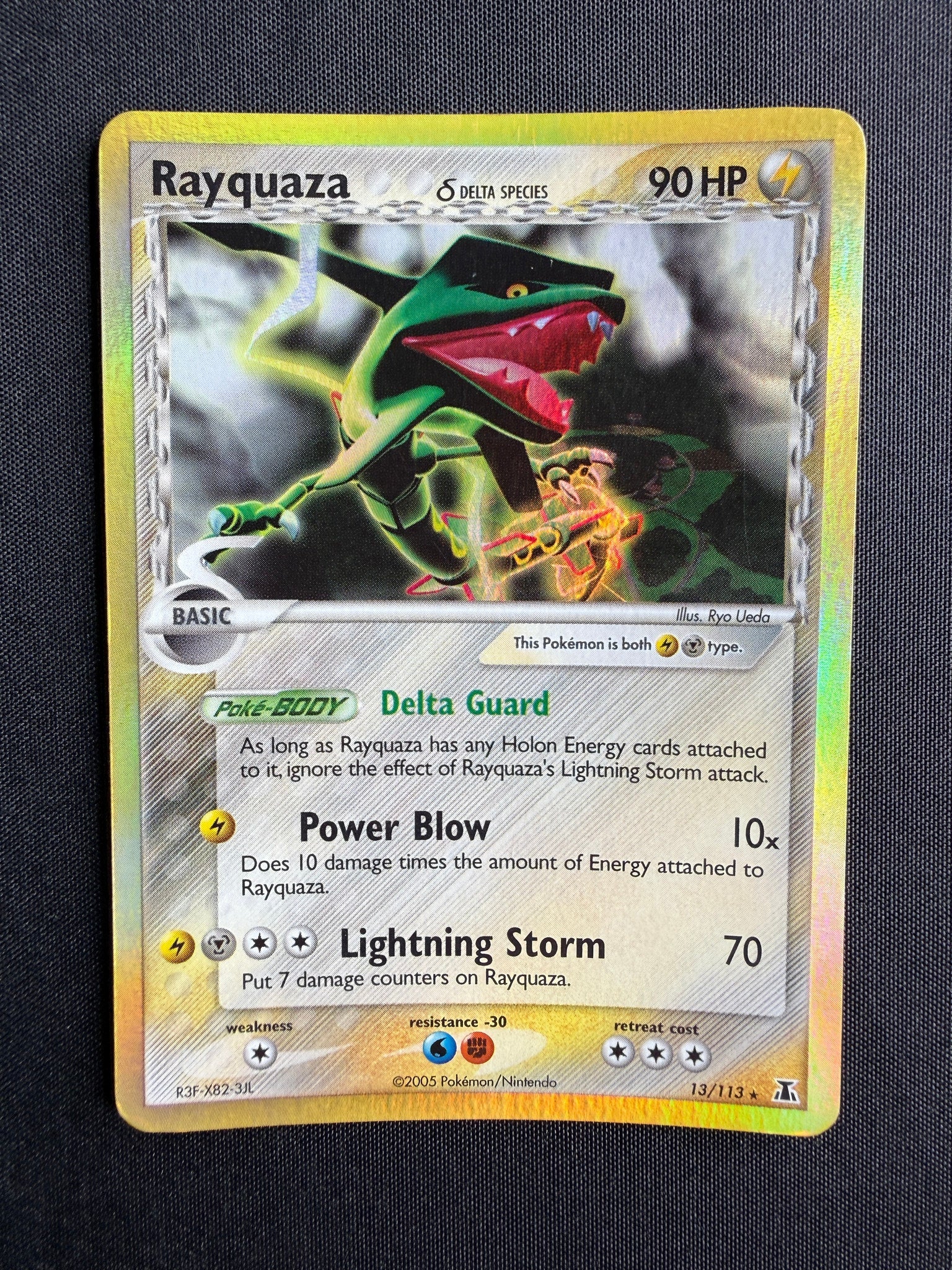2005 Rayquaza δ EX Delta Species Holo 13/113 front