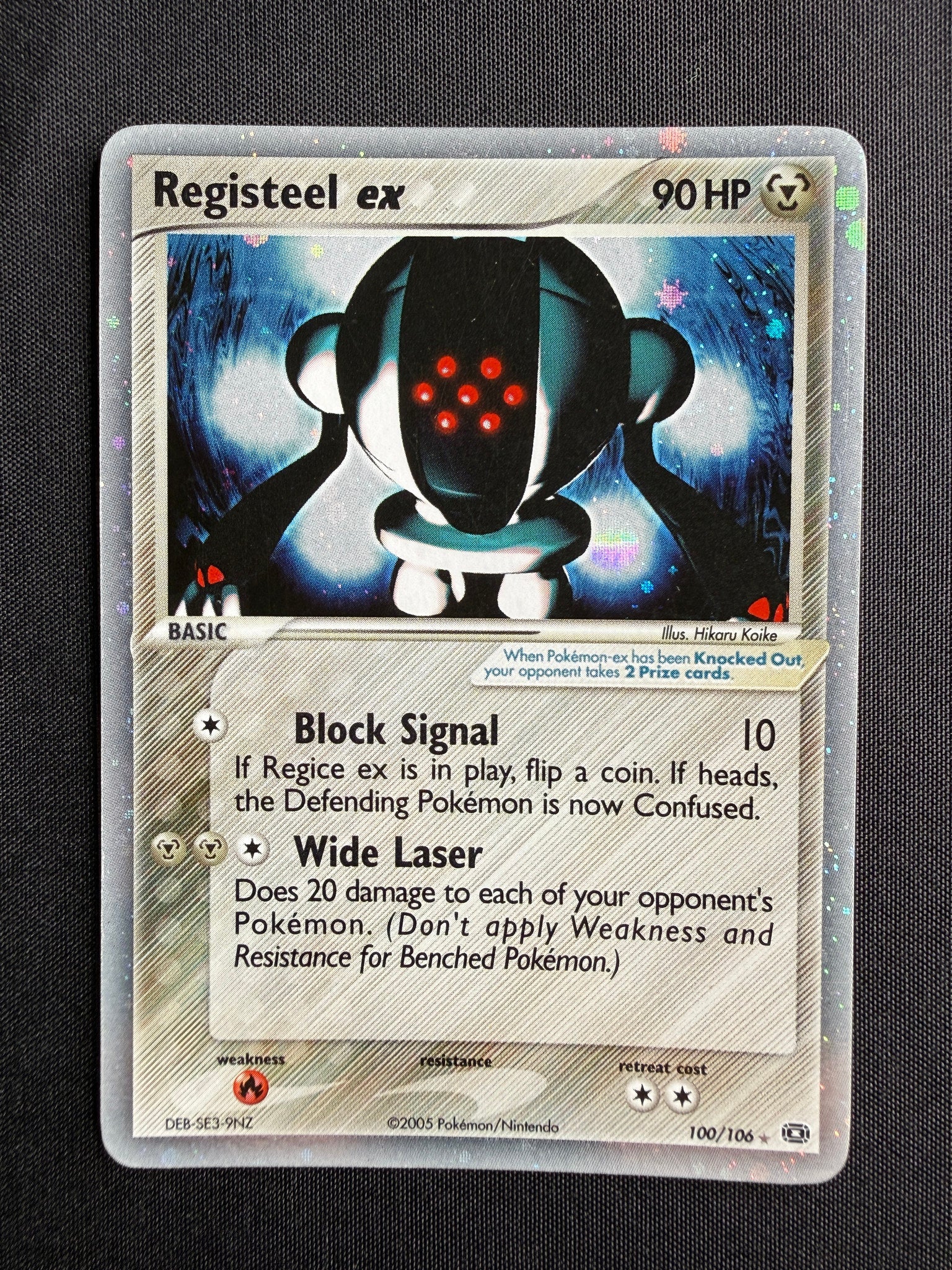2005 Registeel ex EX Emerald Holo 100/106 front