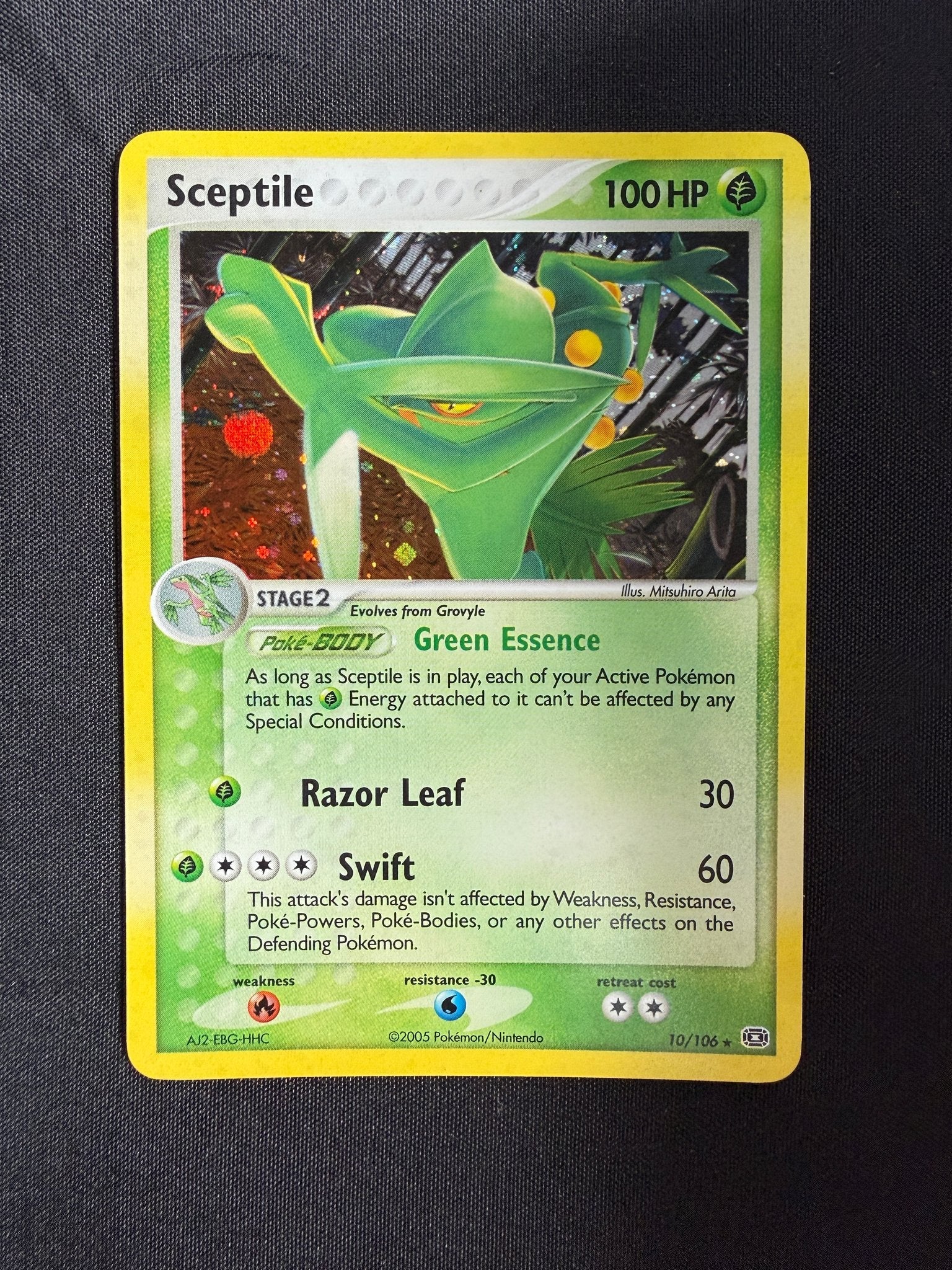 2005 Sceptile EX Emerald Holo 10/106 front