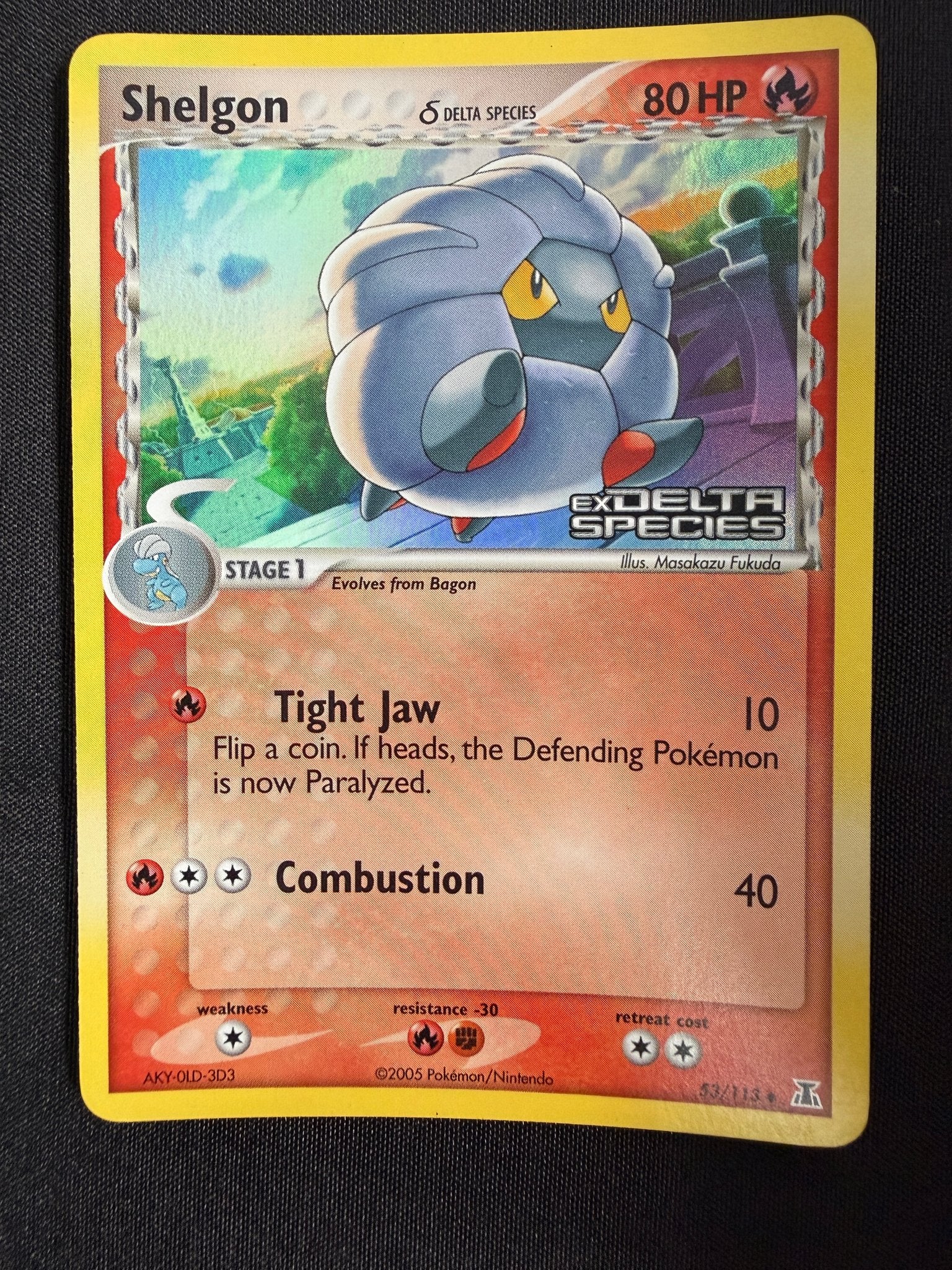 2005 Shelgon EX Delta Species Reverse Holo 53/113 front