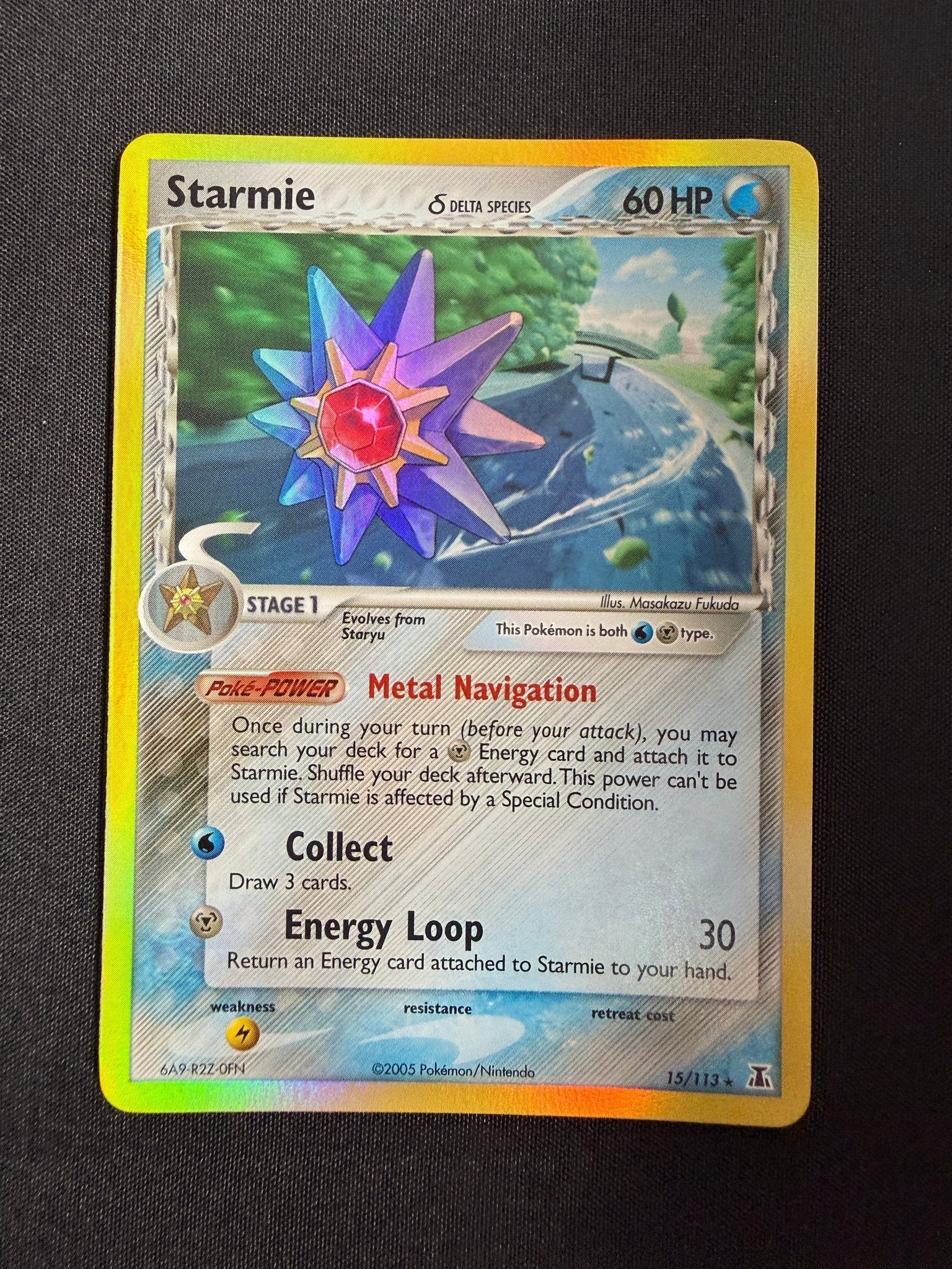 2005 Starmie EX Delta Species Holo 15/113 front