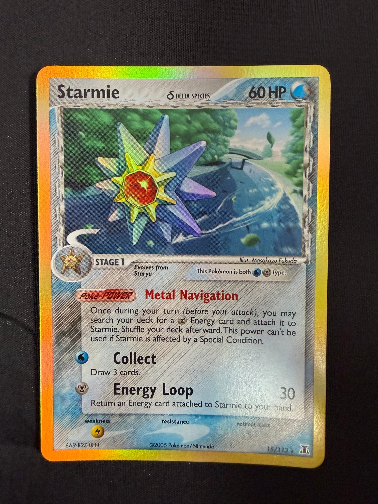2005 Starmie EX Delta Species Holo 15/113 front