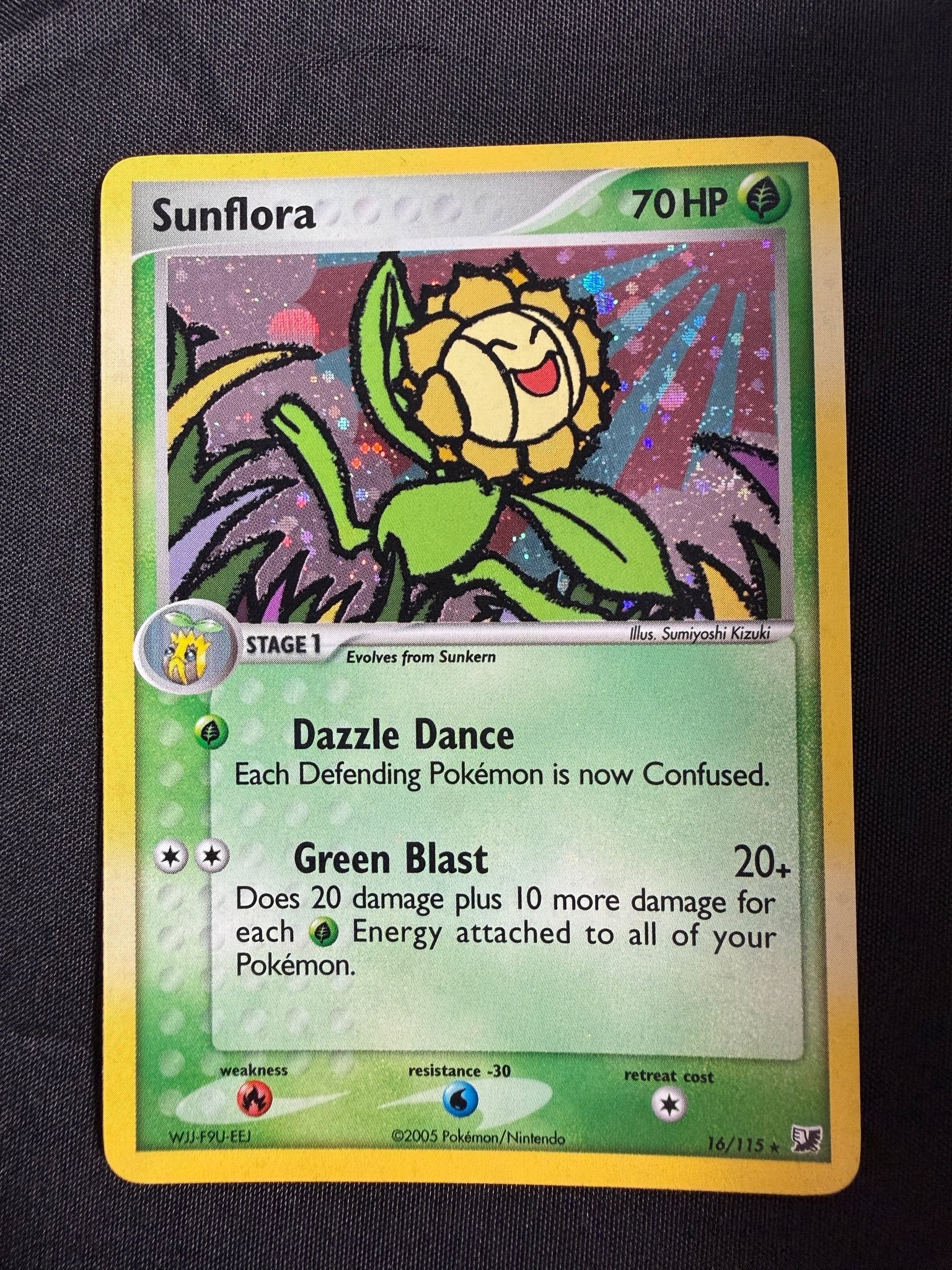 2005 Sunflora EX Unseen Forces Holo 16/115 front