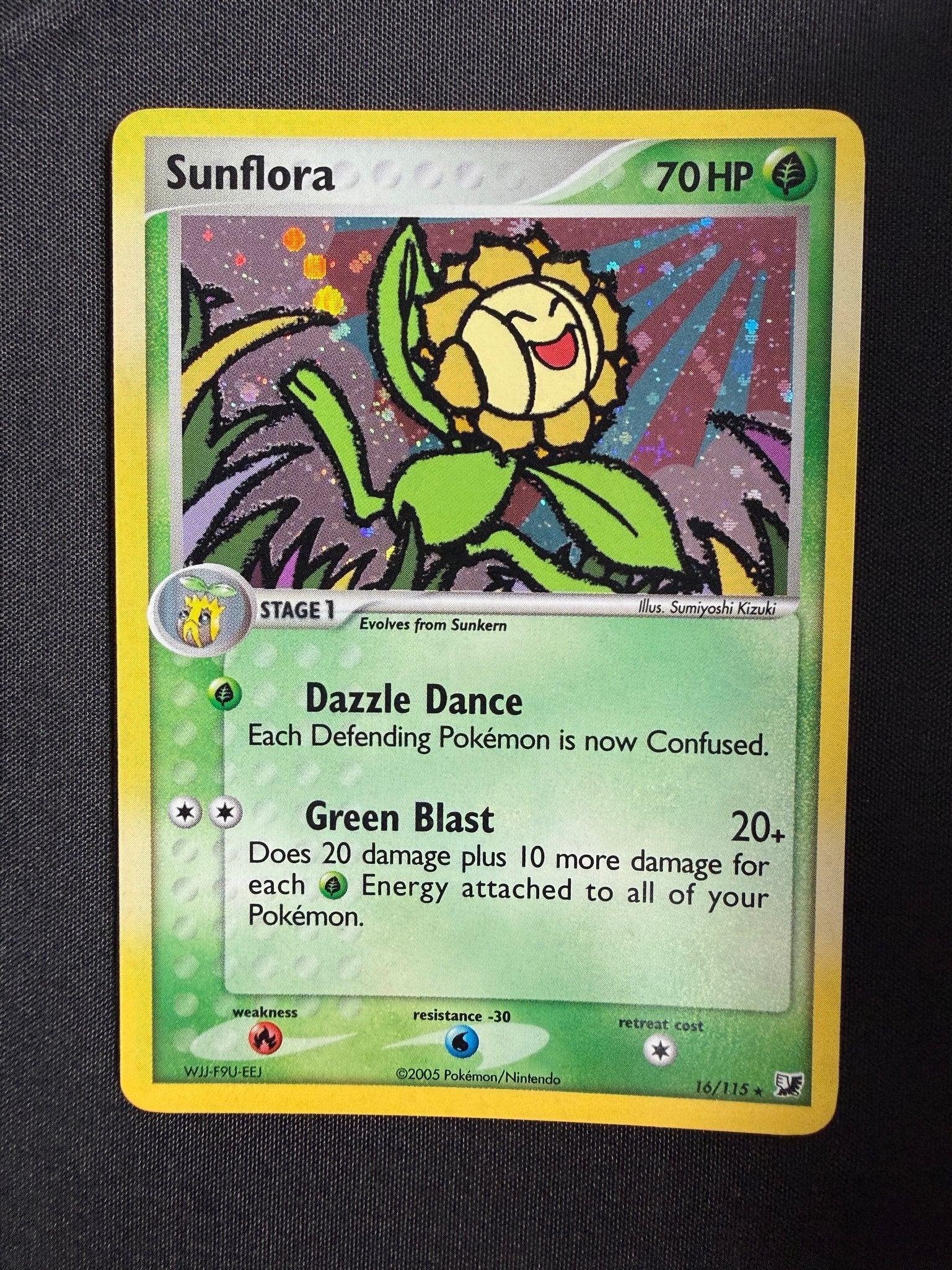 2005 Sunflora EX Unseen Forces Holo 16/115 front