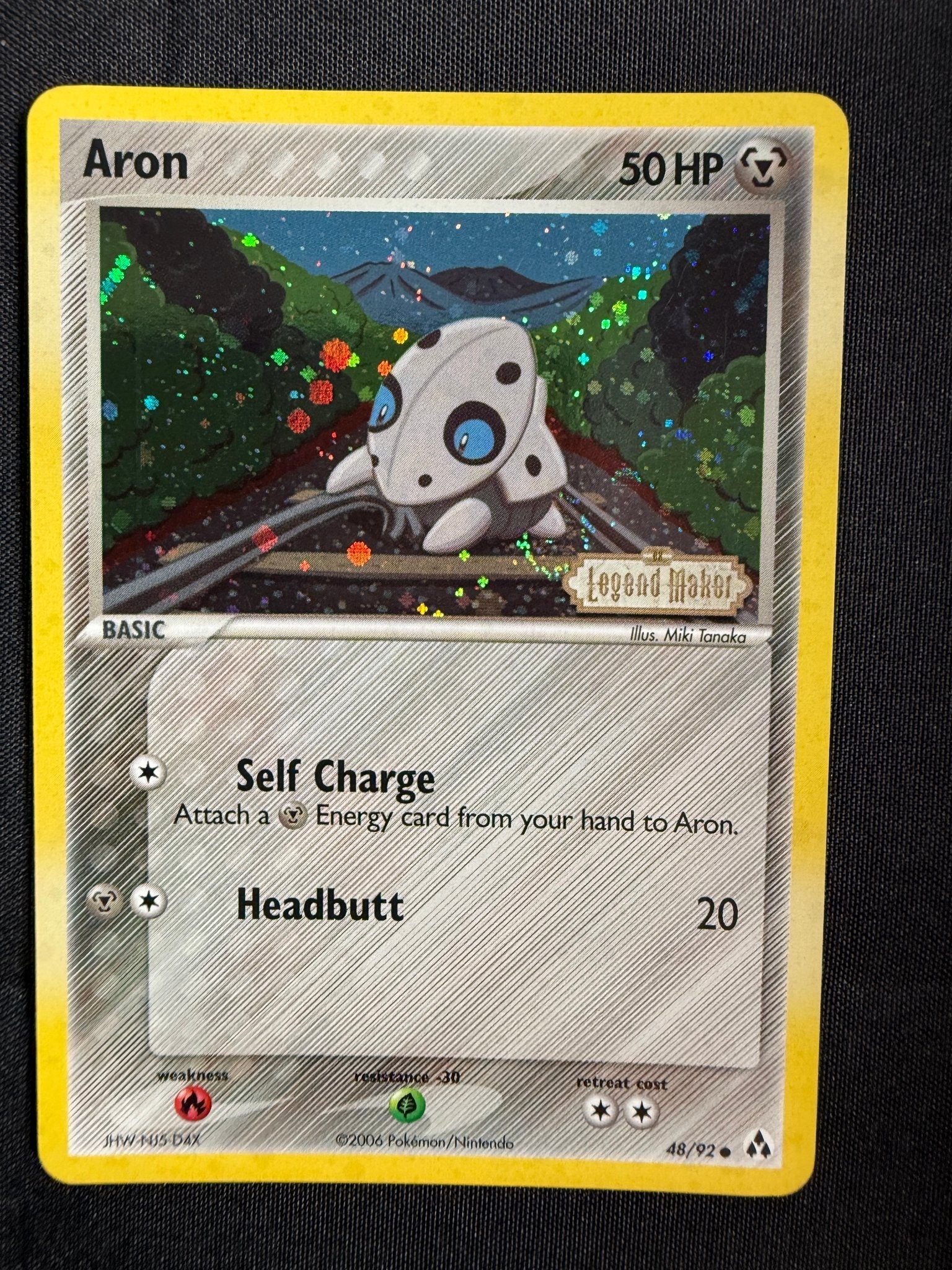 2006 Aron EX Legend Maker Reverse Holo 48/92 front