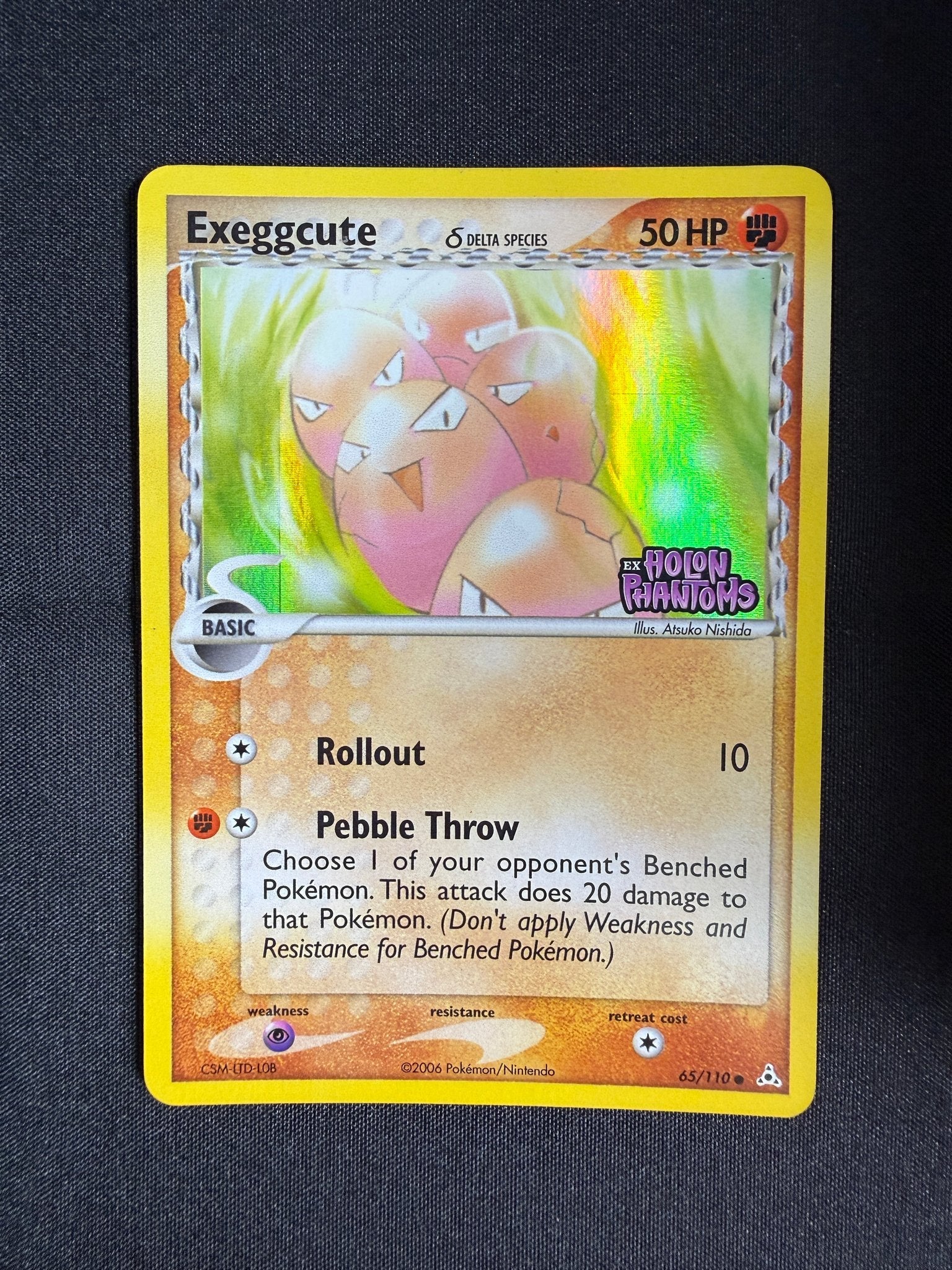 2006 Exeggcute δ EX Holon Phantoms Reverse Holo 65/110 front