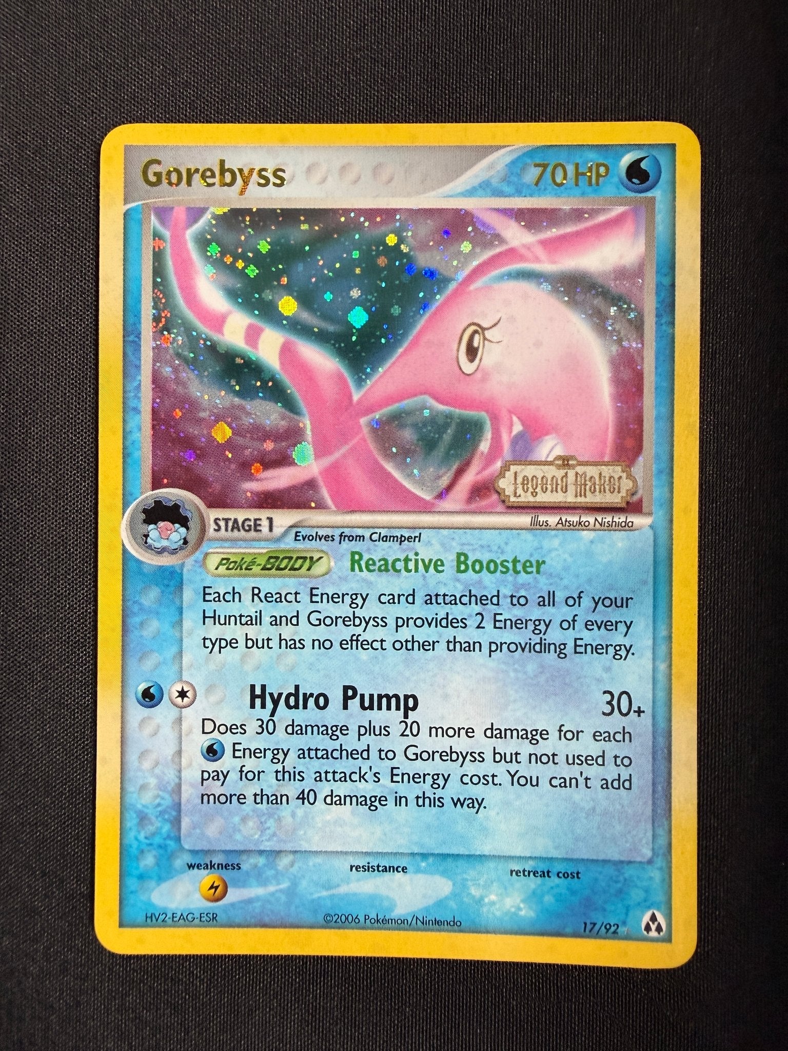 2006 Gorebyss EX Legend Maker Reverse Holo 17/92 front