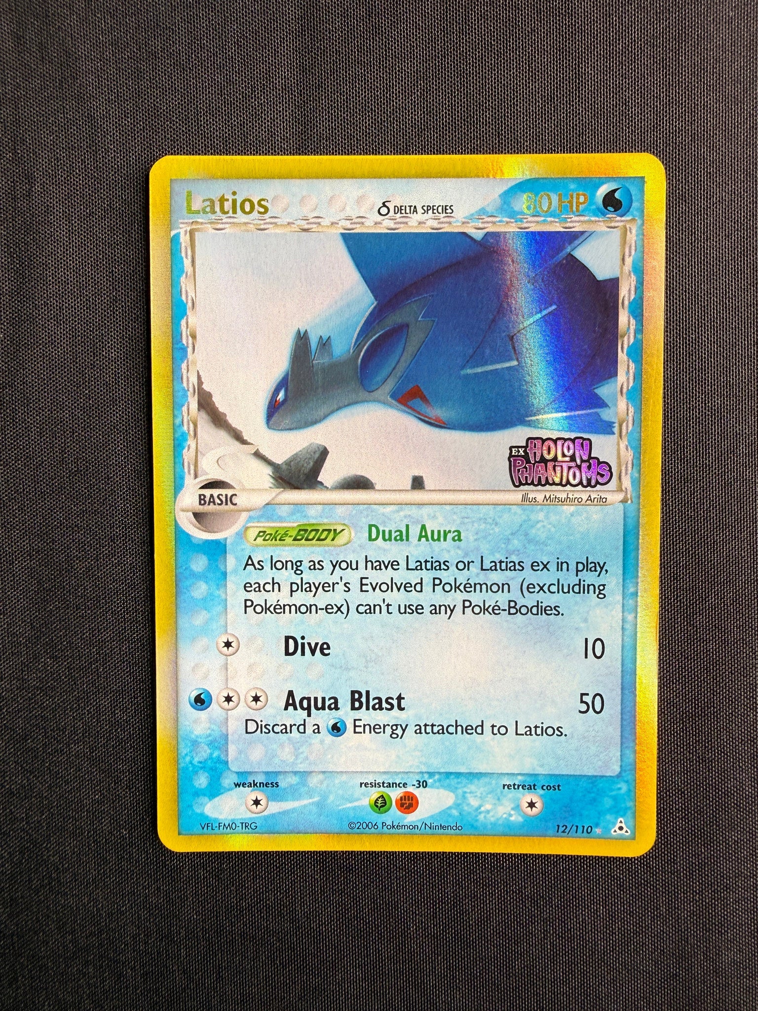 2006 Latios δ EX Holon Phantoms Holo 12/110 front