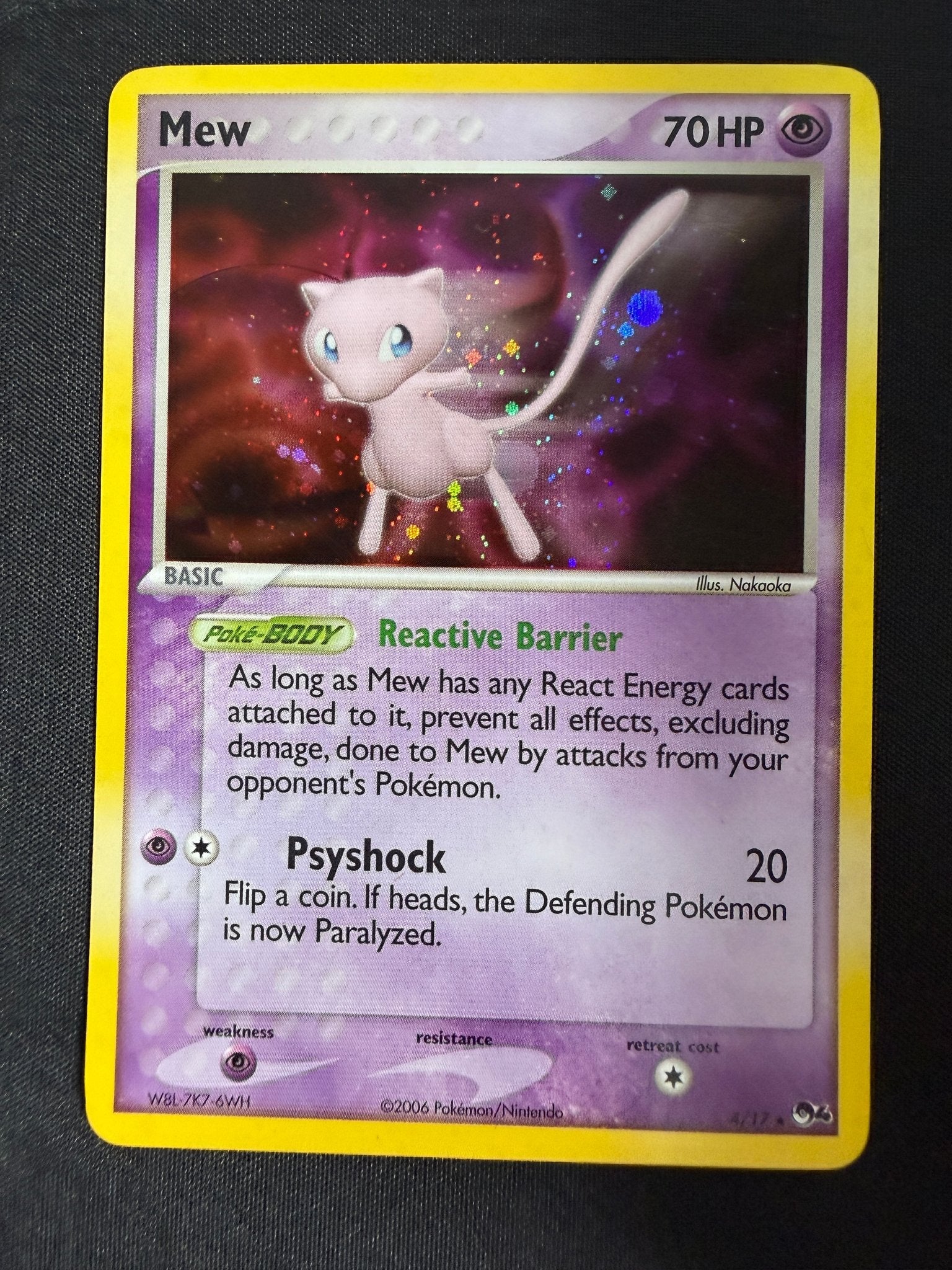 2006 Mew POP Series 4 Holo 4/17 front