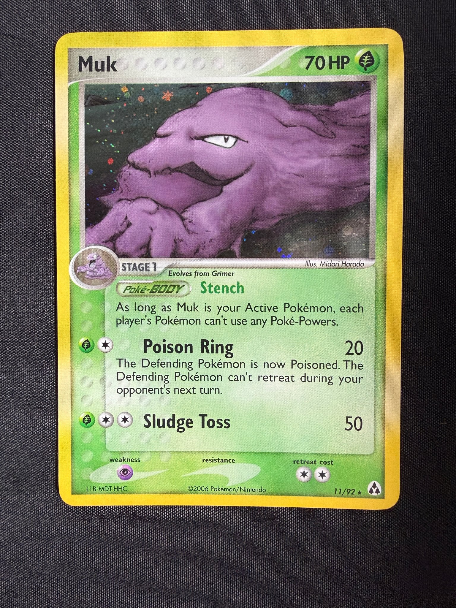 2006 Muk EX Legend Maker Holo 11/92 front