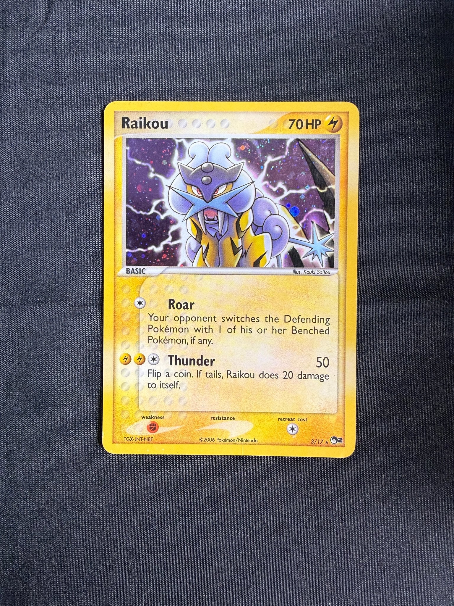 2006 Raikou POP Series 2 Holo 3/17 front