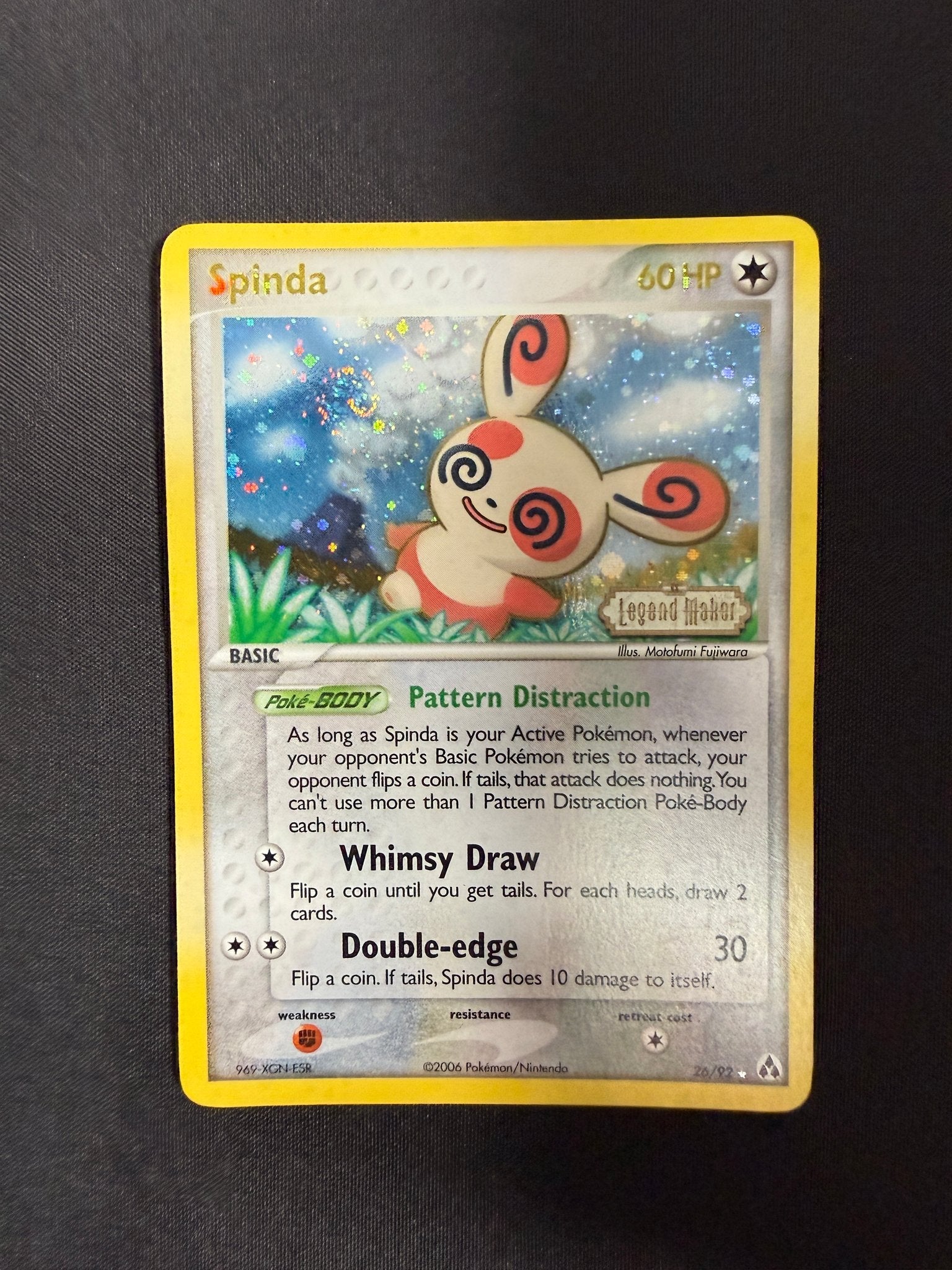 2006 Spinda EX Legend Maker Reverse Holo 26/92 front