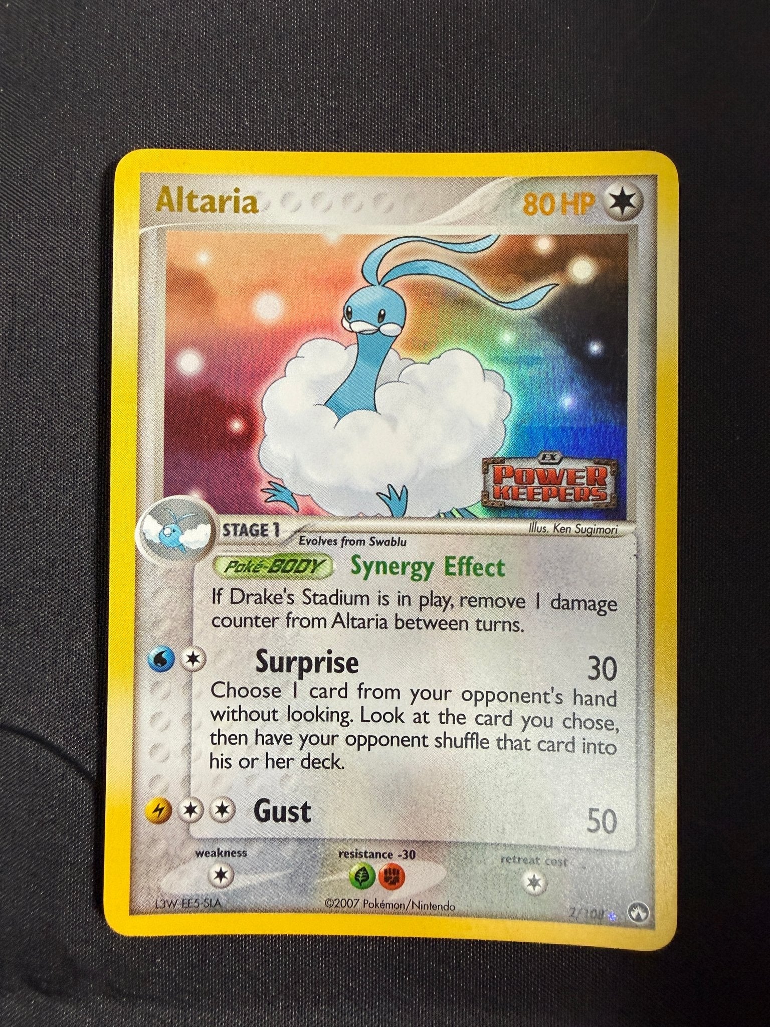 2007 Altaria EX Power Keepers Reverse Holo 2/108 front