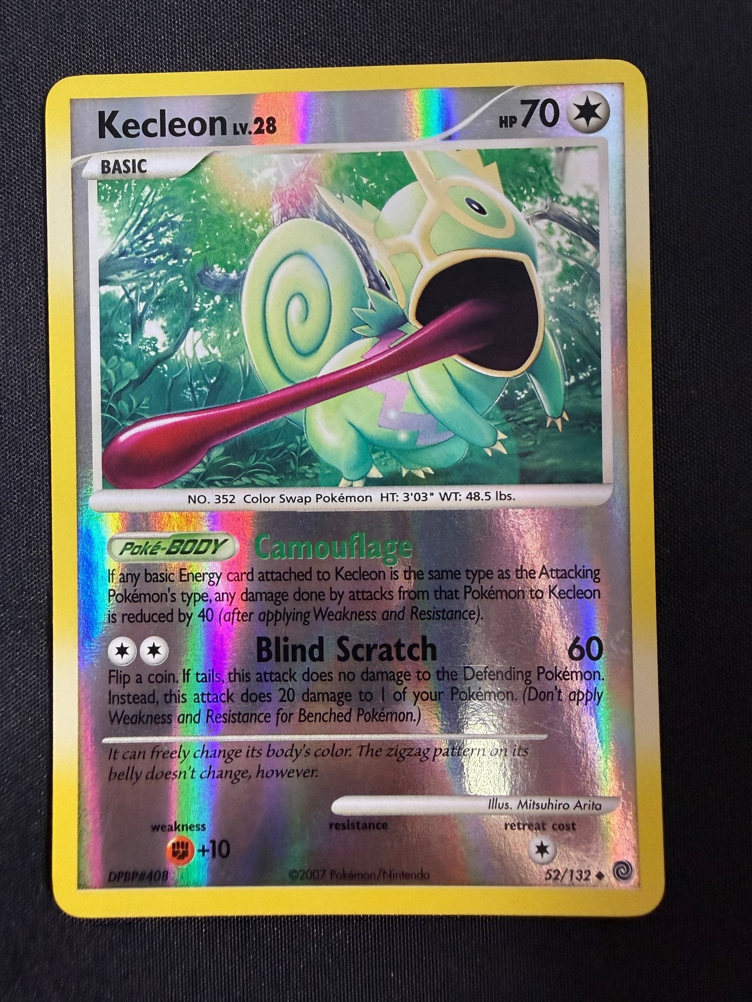 2007 Kecleon Secret Wonders Reverse Holo 52/132 front