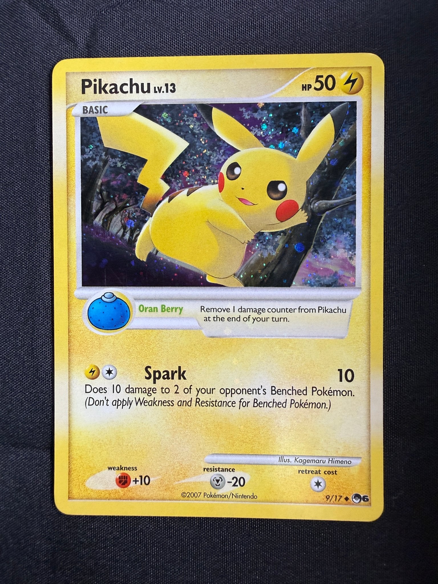 2007 Pikachu POP Series 6 Holo 9/17 front