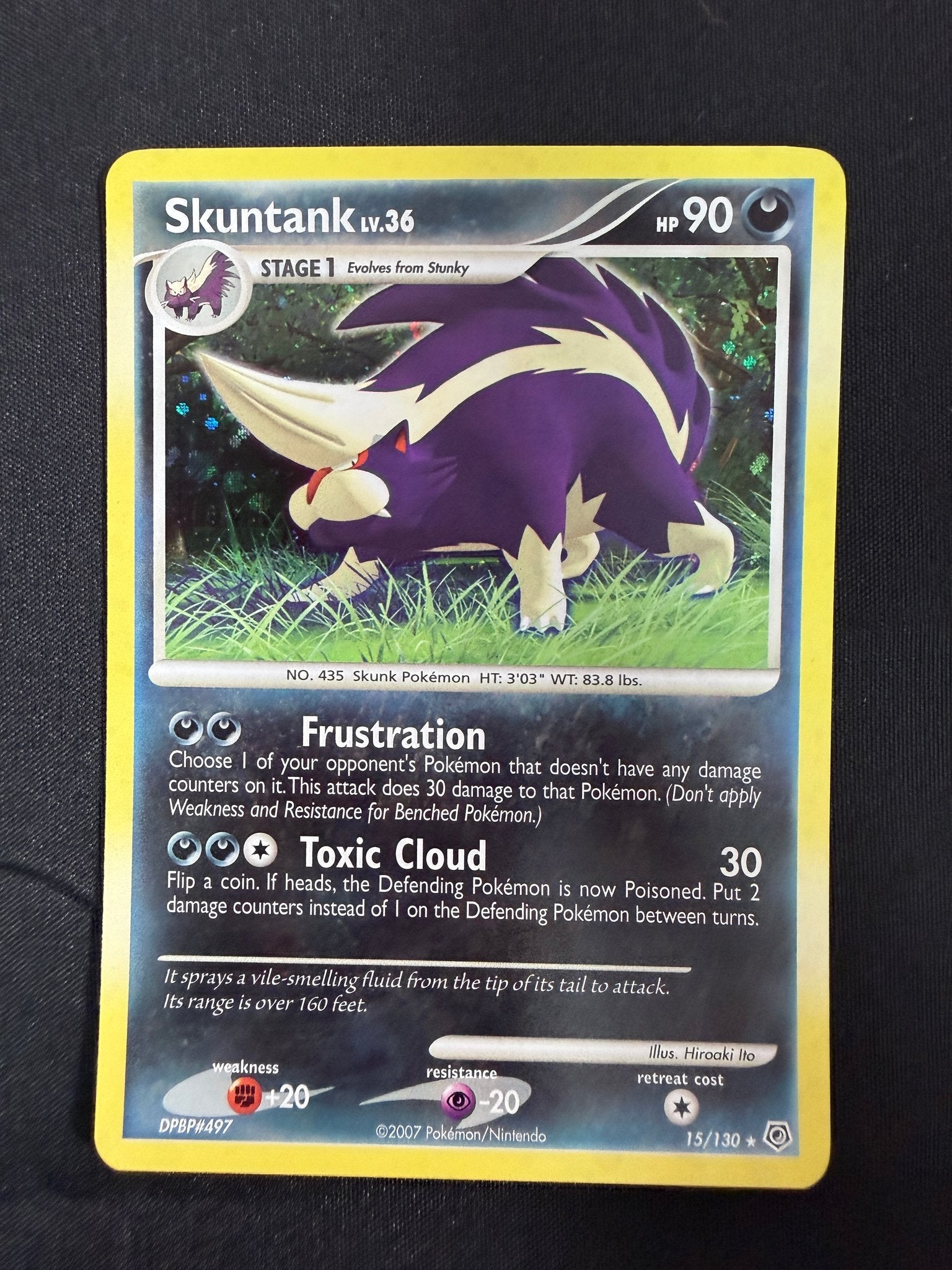 2007 Skuntank Diamond & Pearl Holo 15/130 front