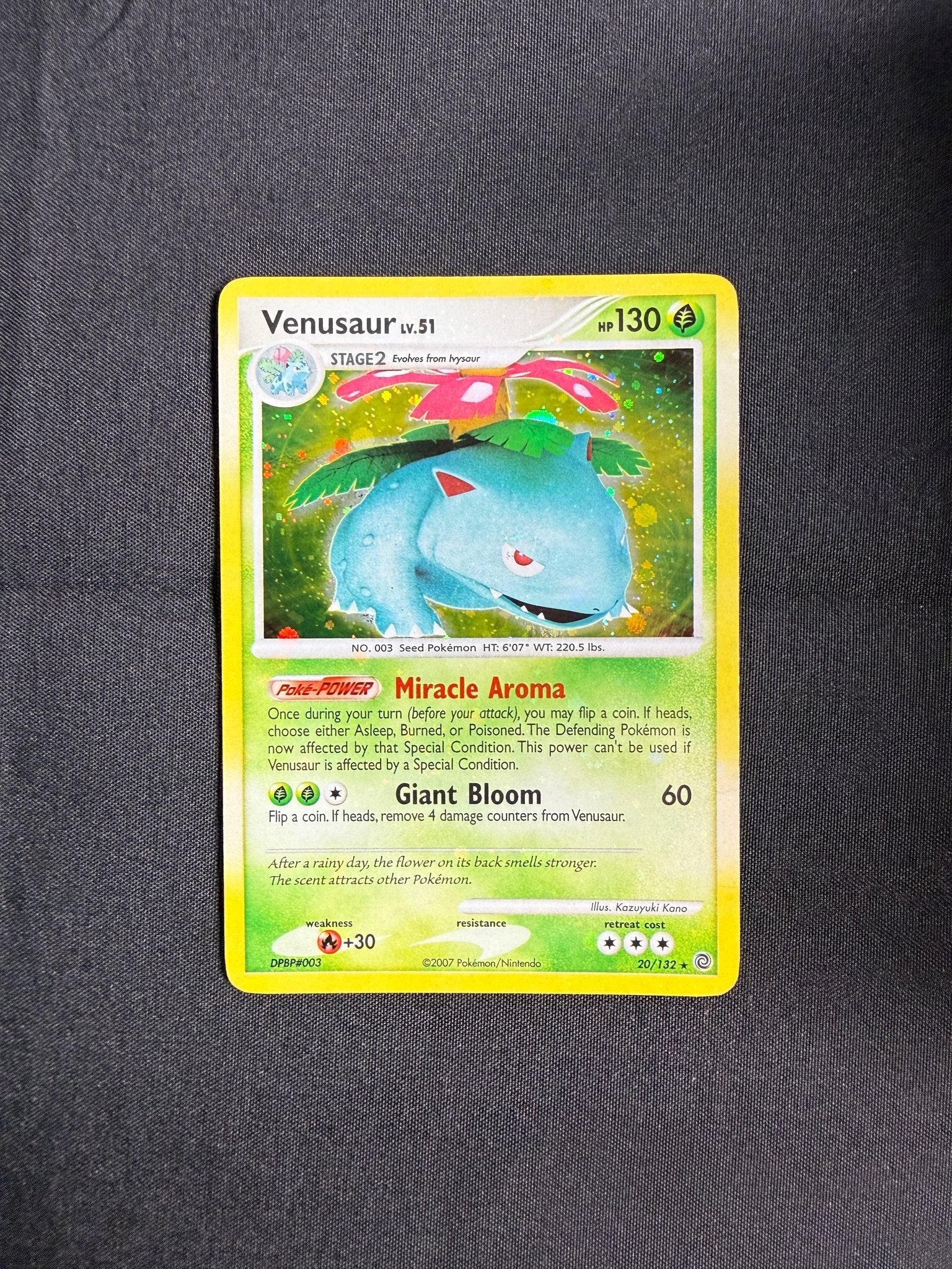 2007 Venusaur Secret Wonders Holo 20/132 front