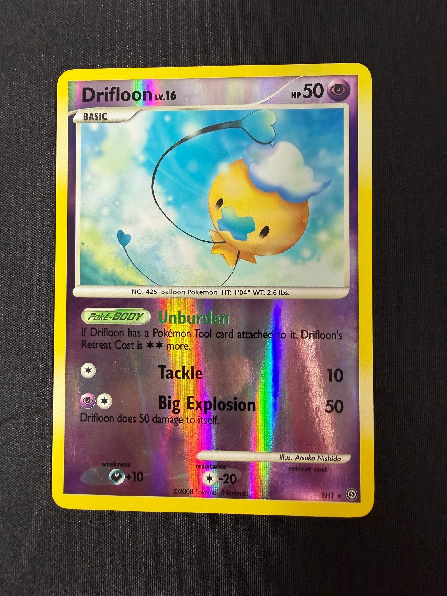 2008 Drifloon Shiny Stormfront Reverse Holo SH1/100 front