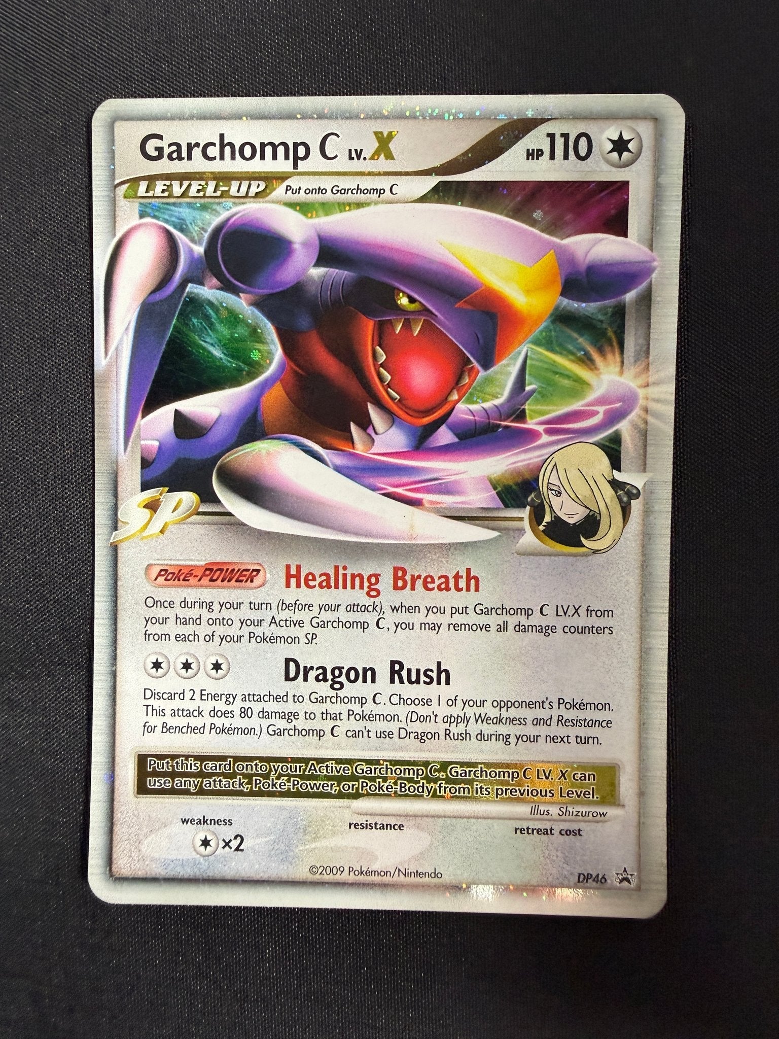 2009 Garchomp C LV.X DP Black Star Promo Holo DP46 front
