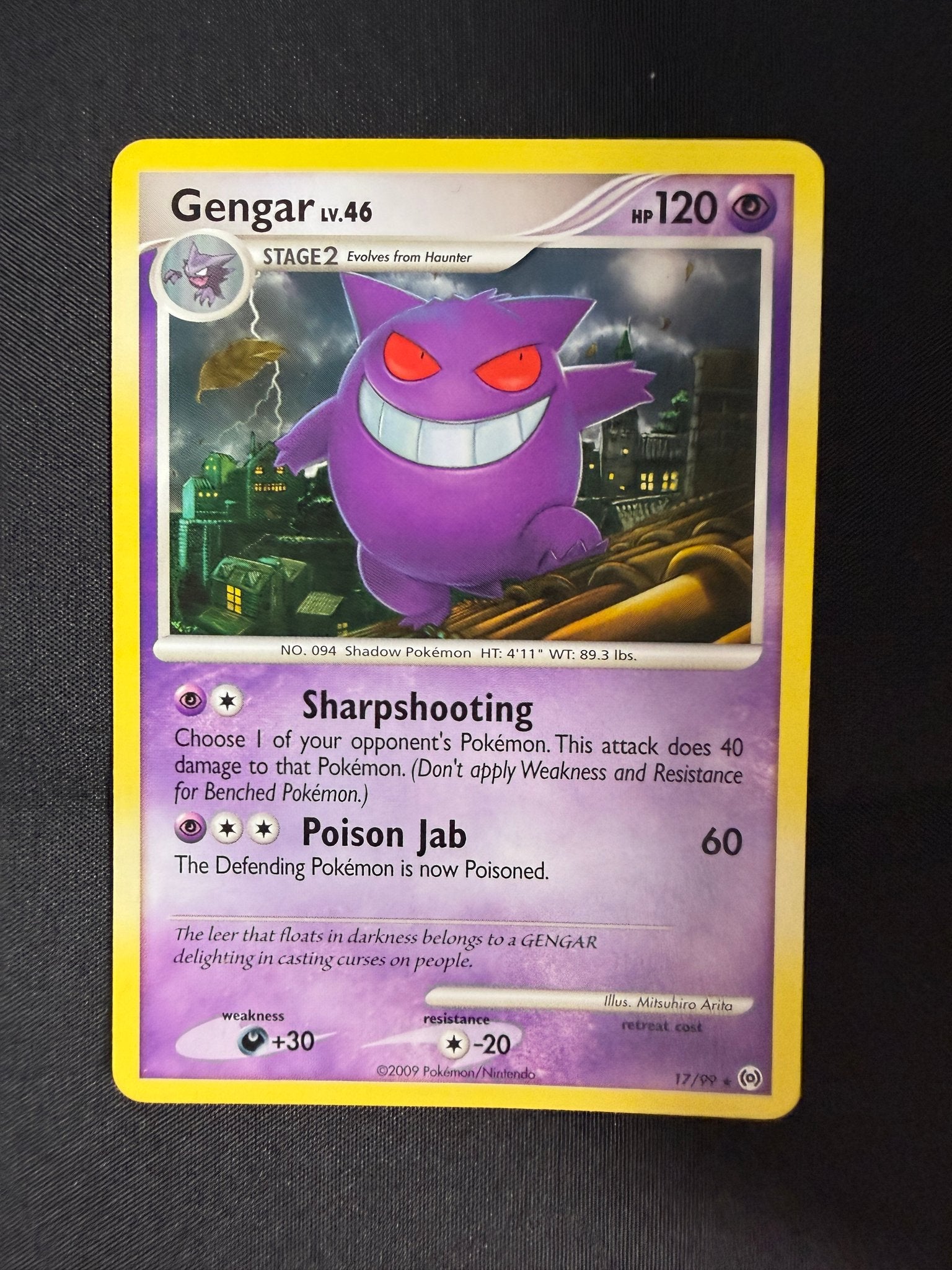 2009 Gengar Platinum Arceus 17/99 front