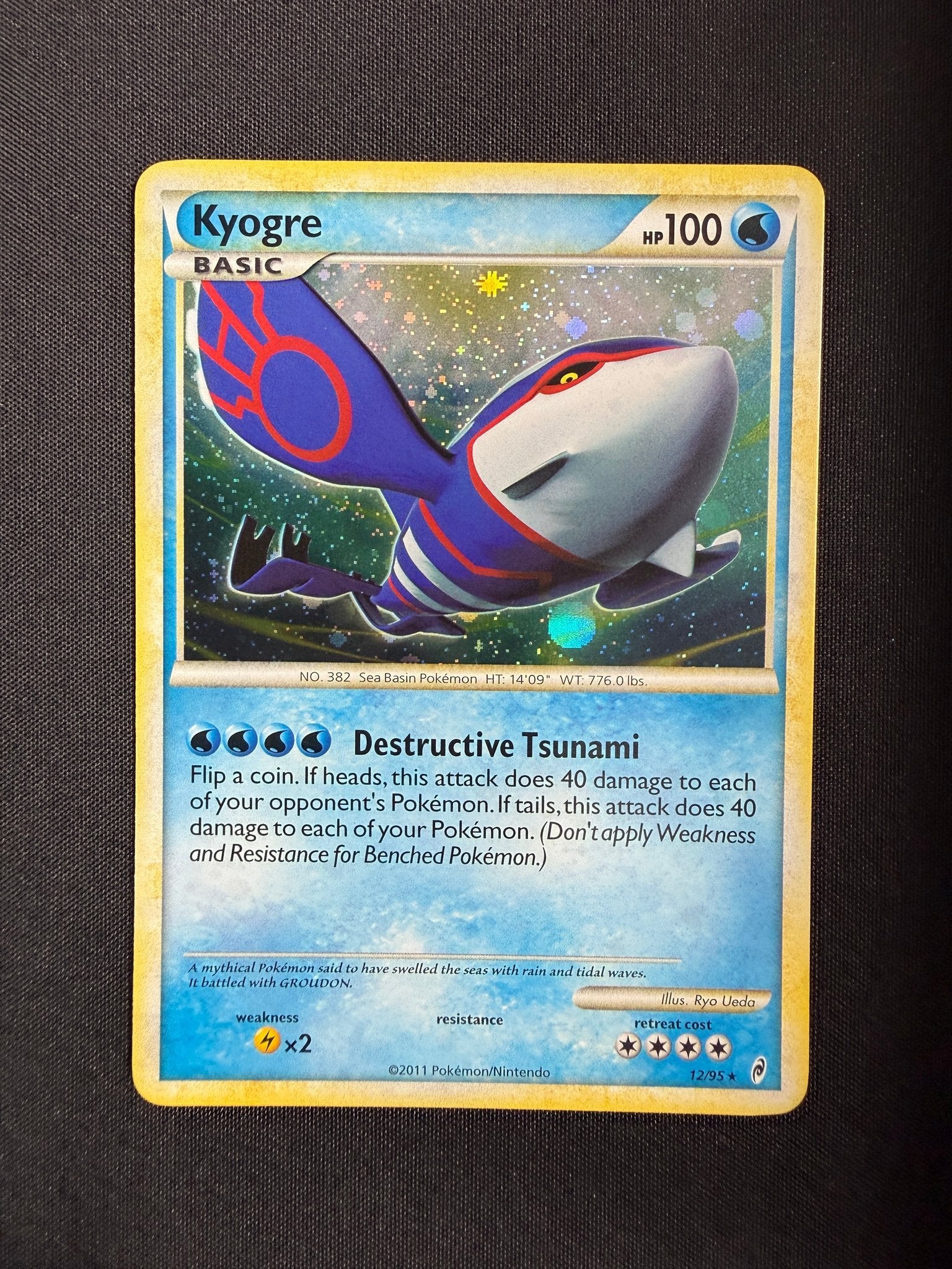 2011 Kyogre Call of Legends Holo 12/95 front