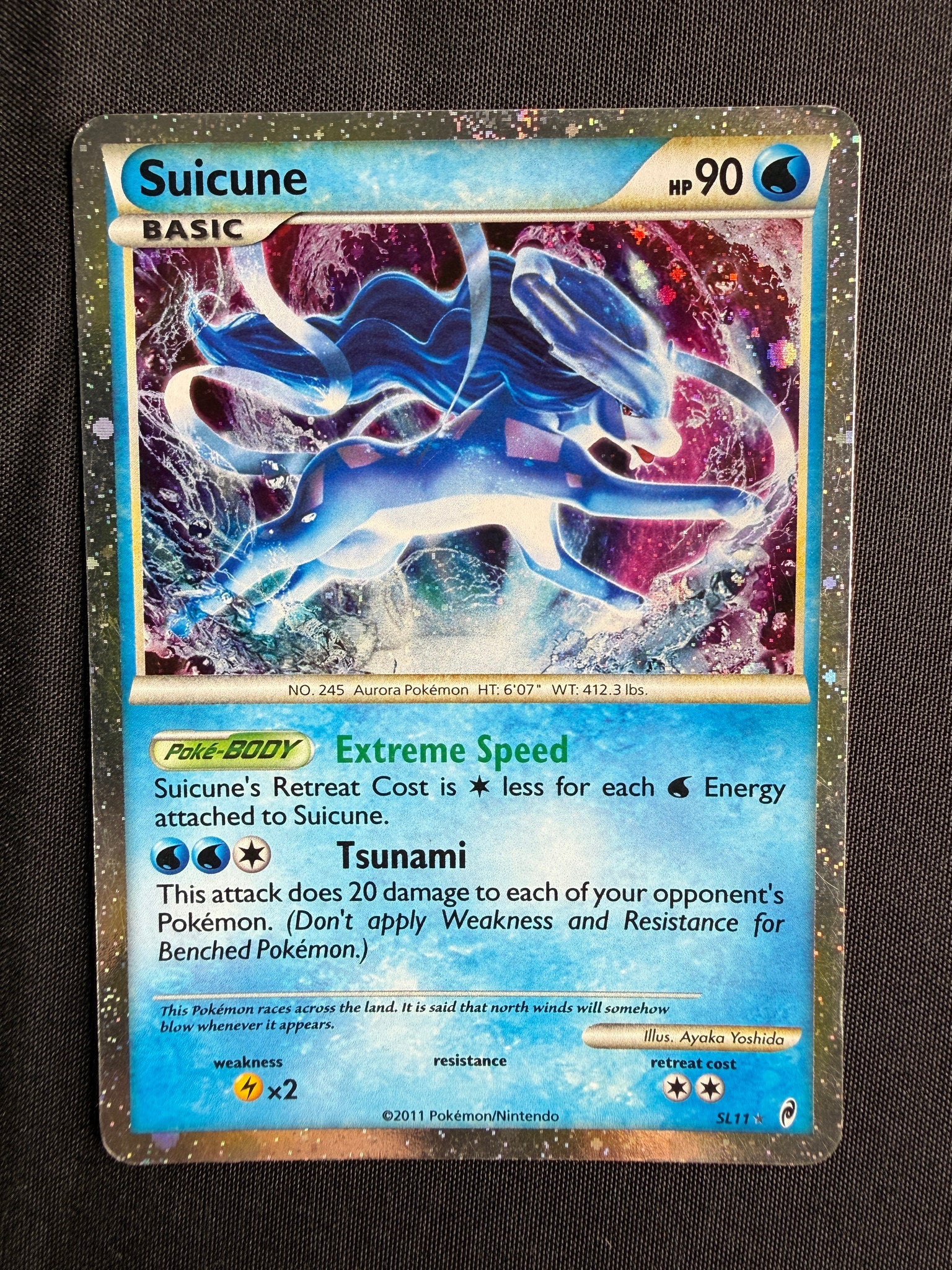 2011 Suicune Call of Legends Holo SL11 front