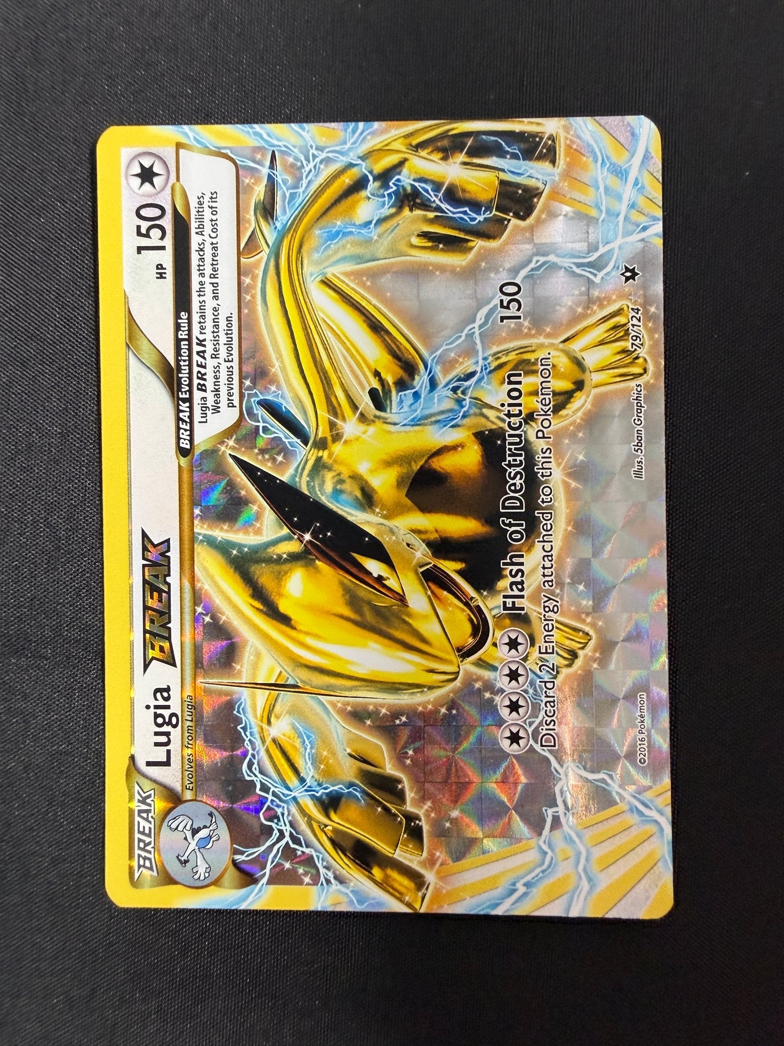 2016 Lugia BREAK XY Fates Collide Holo 79/124 front