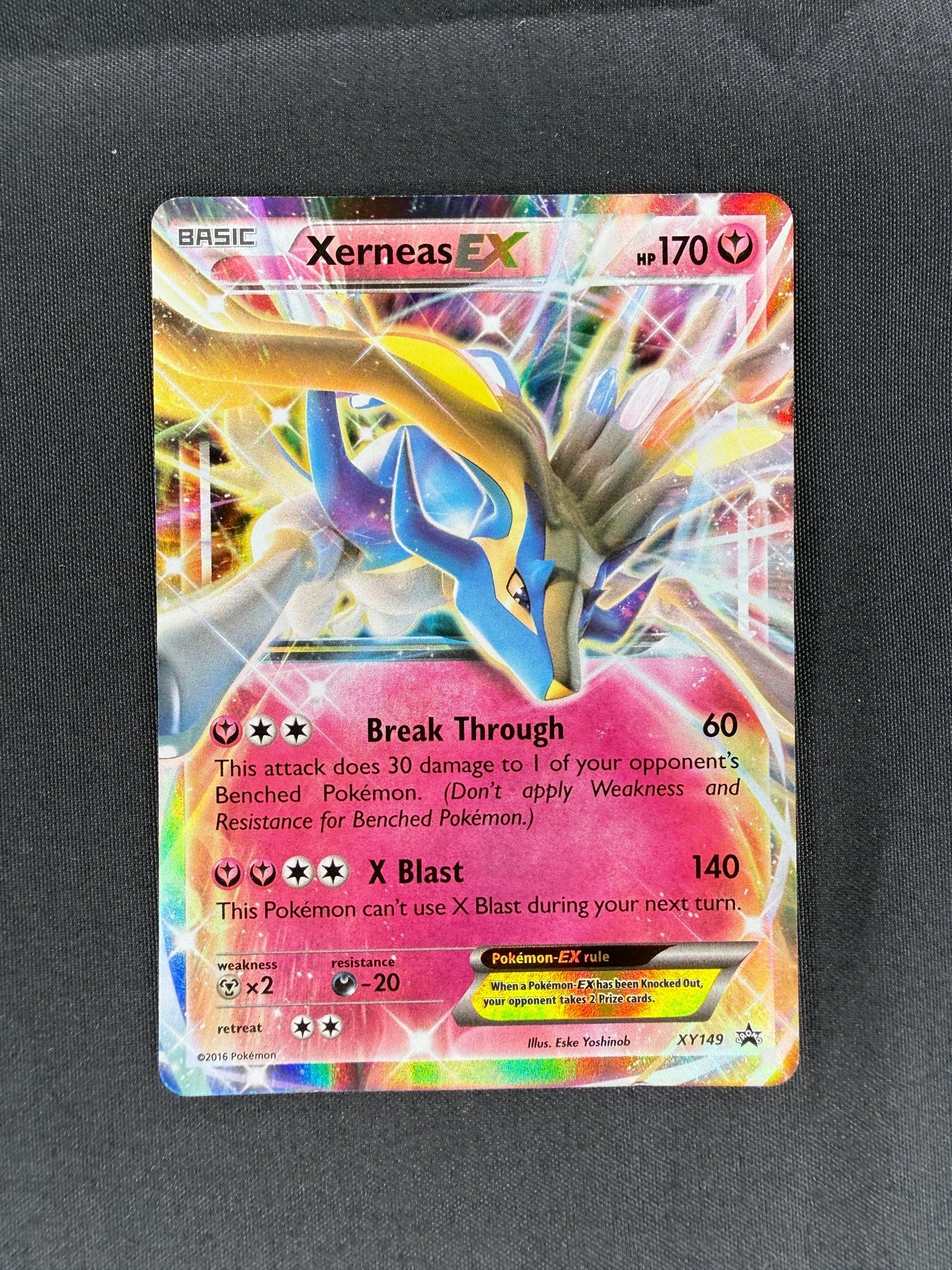 2016 Xerneas EX XY Black Star Promo Holo XY149 front