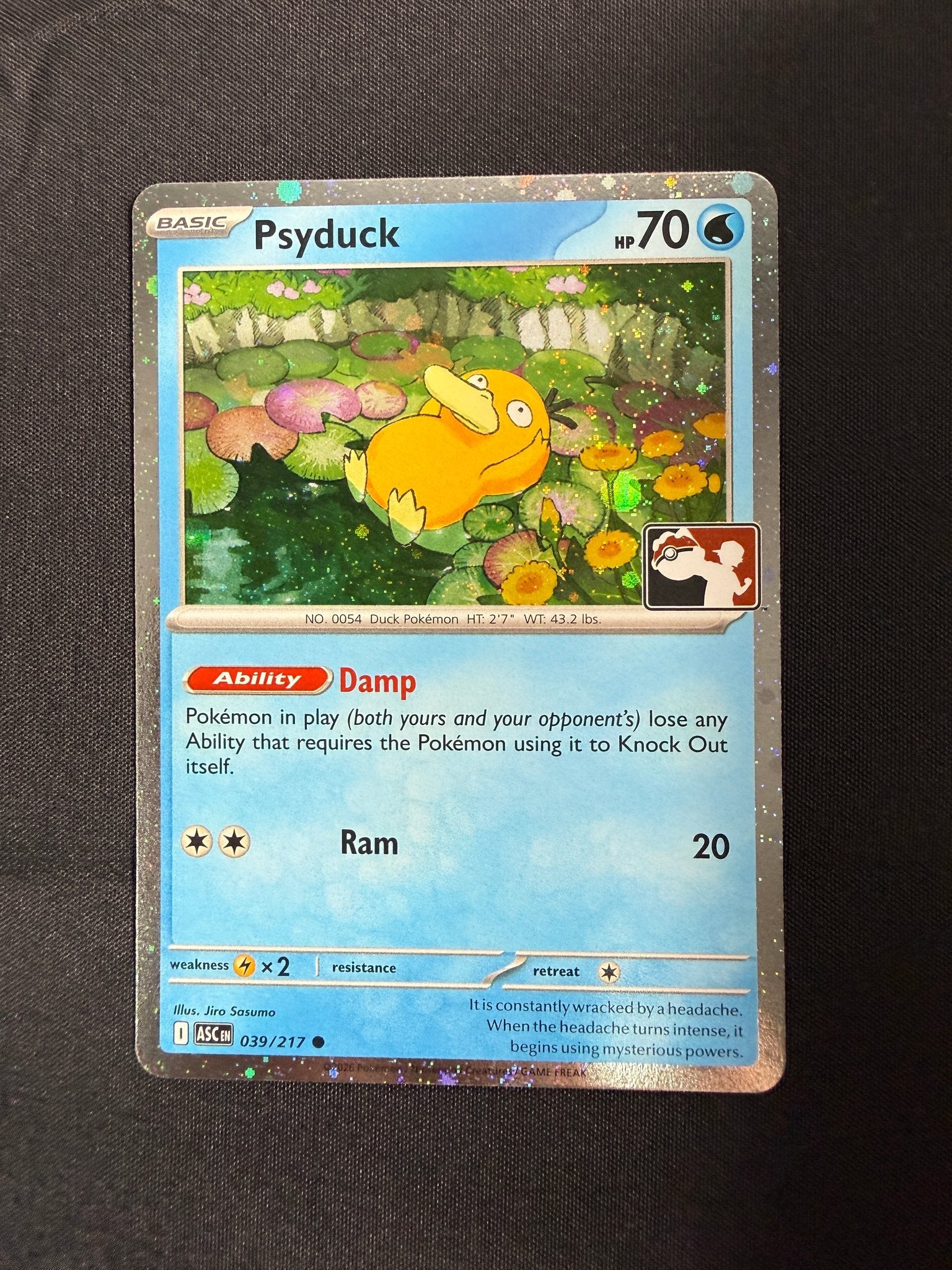 2026 Psyduck Ascended Heroes Prize Pack Cosmos Holo 039/217 front